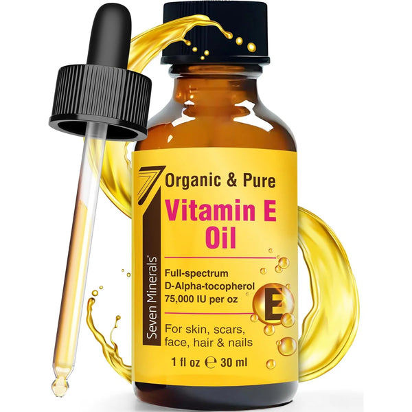 Aceite De Vitamina E Orgánico Ultra Puro 75,000 Ui 30 Ml Esp - Imagen 1