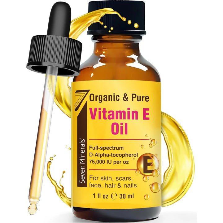 Aceite De Vitamina E Orgánico Ultra Puro 75,000 Ui 30 Ml Esp - Imagen 1