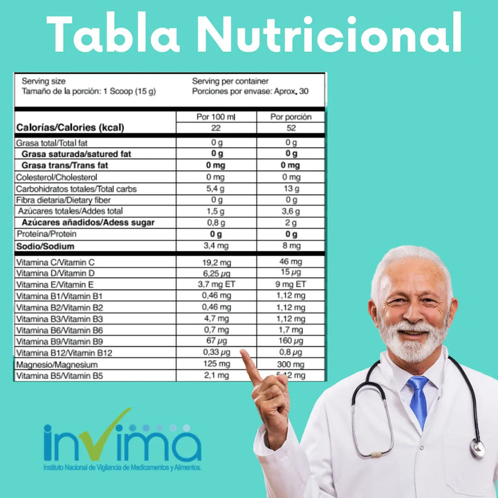 Citrato De Magnesio Polvo X3 Sin Sabor - Imagen 2