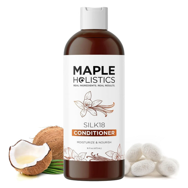 Acondicionador Reparador Silk18 Con Proteína De Seda Cabello Hidratado Y Sin Frizz
