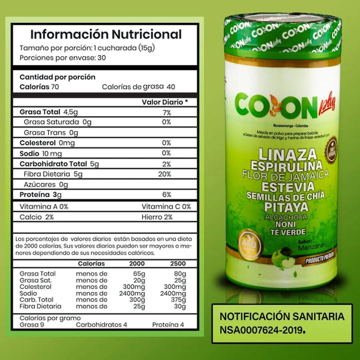 Colon Plus Regula Tu Digestión Manzana - Imagen 3