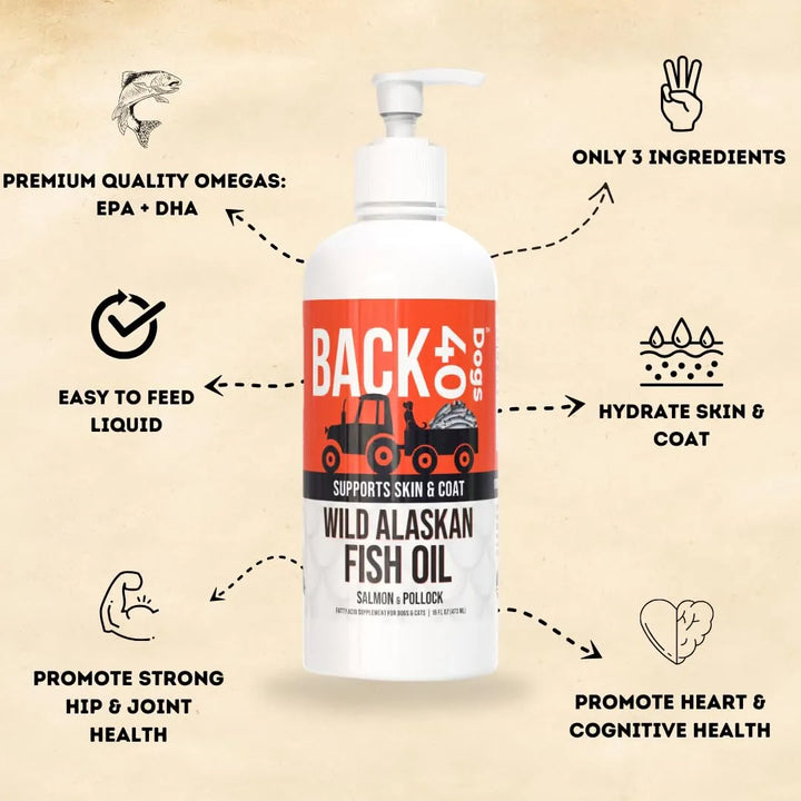 Aceite De Pescado Salvaje De Alaska Para Perros Y Gatos Rico - Imagen 3