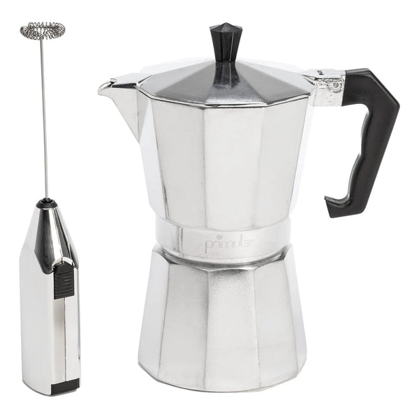 Cafetera Espresso Eléctrica Y Espumador 6 Tazas Plata