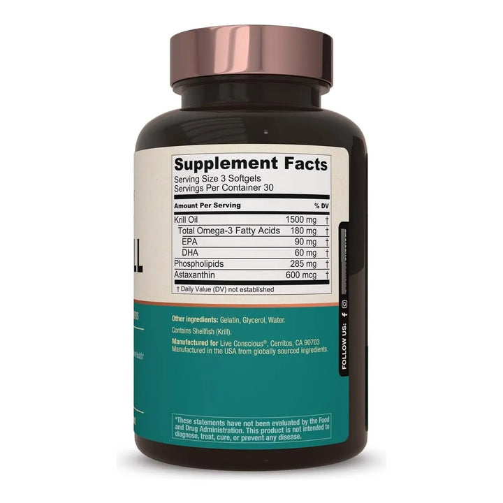 Aceite De Krill Sostenible Apoyo Cognitivo Articular 30 Días - Imagen 3