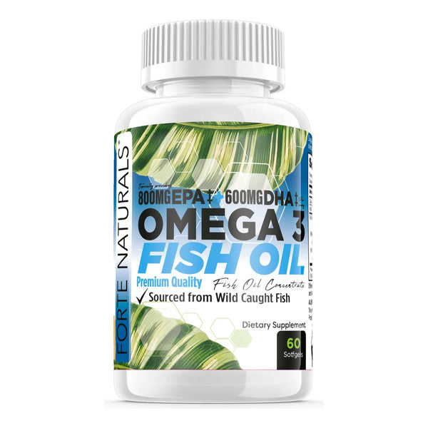 Aceite De Pescado Omega 3 2000 Mg Alta Potencia 800 Mg Epa 600 Mg Dha Suplemento Cardiovascular