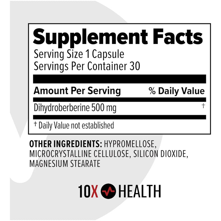 Berberina 500 Mg Dihidroberberina Alta Absorción 30 Cápsulas - Imagen 2