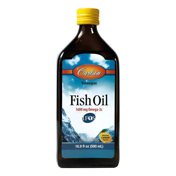 Omega 3 Fish Oil Carlson 500 Ml Limón - Imagen 1