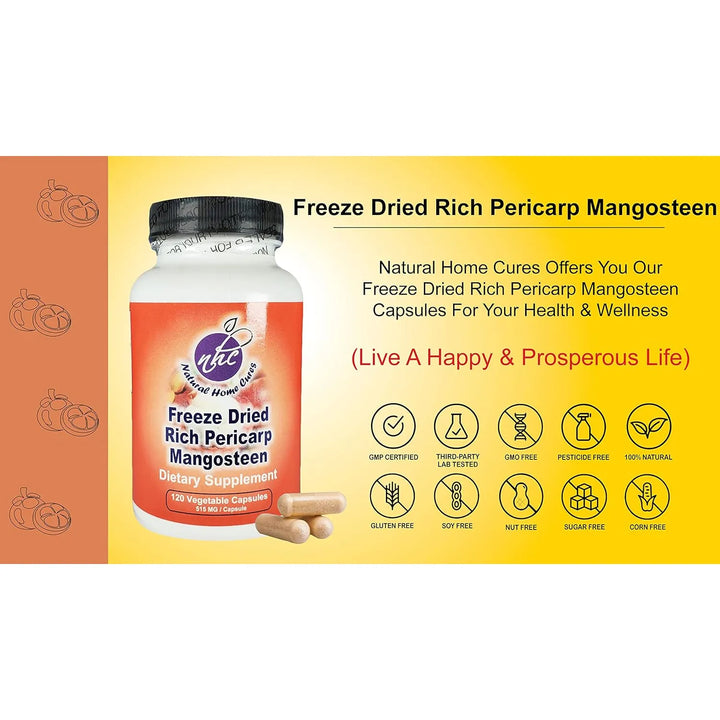 Cápsulas De Mangostán Orgánico Liofilizado 61800 Mg Alto En - Imagen 9