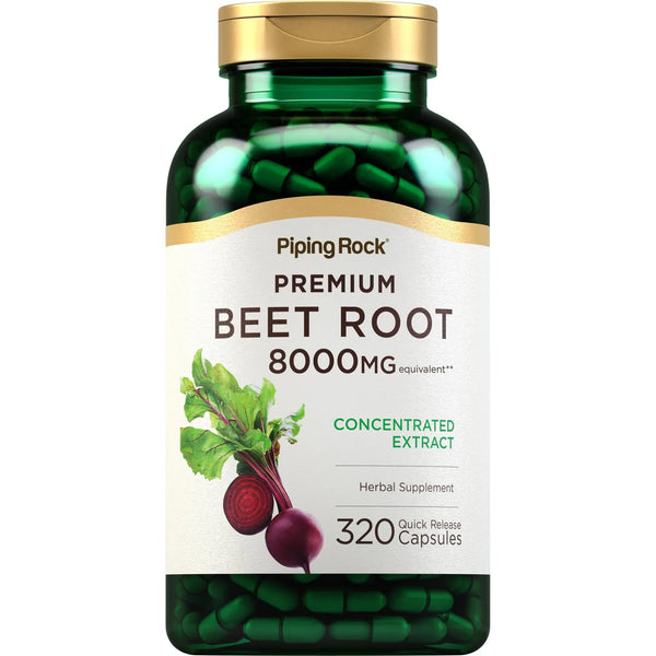 Capsulas Raiz De Remolacha 8000 Mg 320 Unidades Extracto Concentrado Suplemento Natural