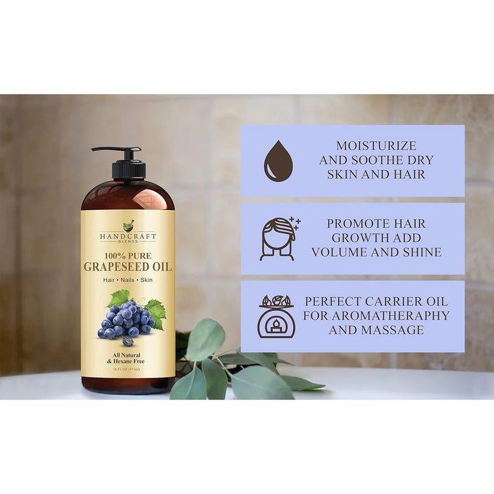 Aceite Semilla De Uva Artesanal 100% Puro Natural 473 Ml - Imagen 5