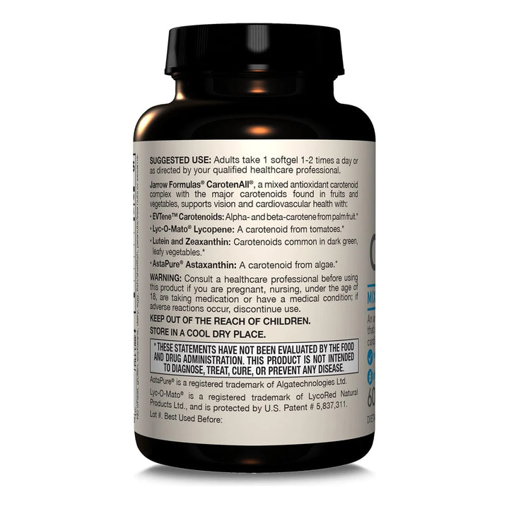 Carotenall Antioxidante Visión Y Salud Cardiovascular 60 Cap - Imagen 9