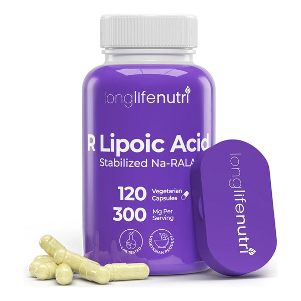 Ácido R-alfa Lipoico 300 Mg 120 Cápsulas Activas Estabilizad - Imagen 1
