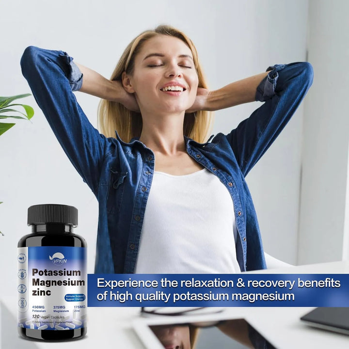 Cápsulas De Potasio Y Magnesio 1000 Mg Apoyo Vascular Huesos - Imagen 6