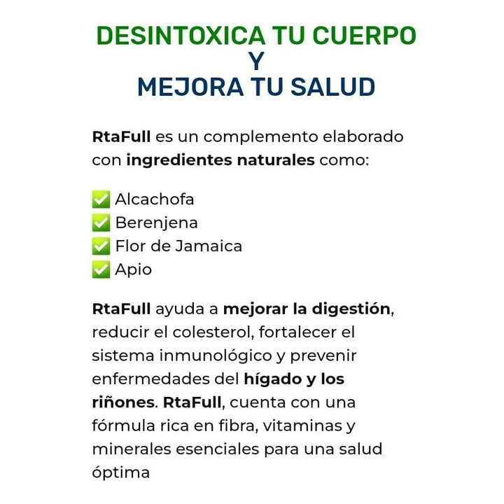 Rta Full Drenador Hepatico Higado Graso Colon Irritado- Menta - Imagen 4