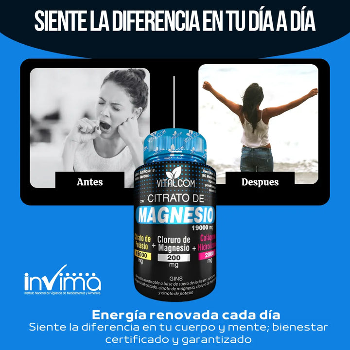 Citrato Magnesio Potasio Capsulas Natural - Imagen 7