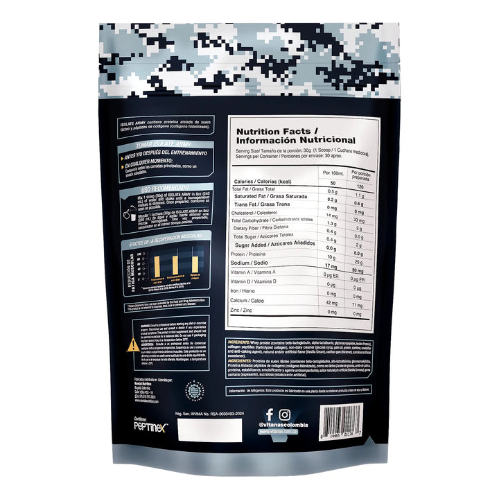 Isolate Army Proteina Limpia Titan - Imagen 2
