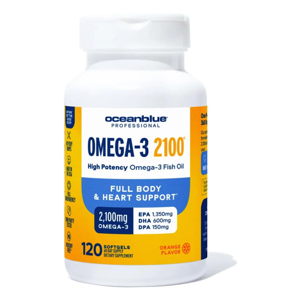 Aceite De Pescado Omega 3 2100 Mg 120 Capsulas Blandas Premium