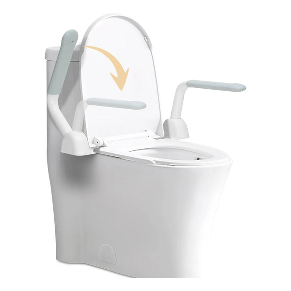 Rieles De Seguridad Para Inodoro Soporte 520 Lbs Asas Plegables Para Personas Mayores