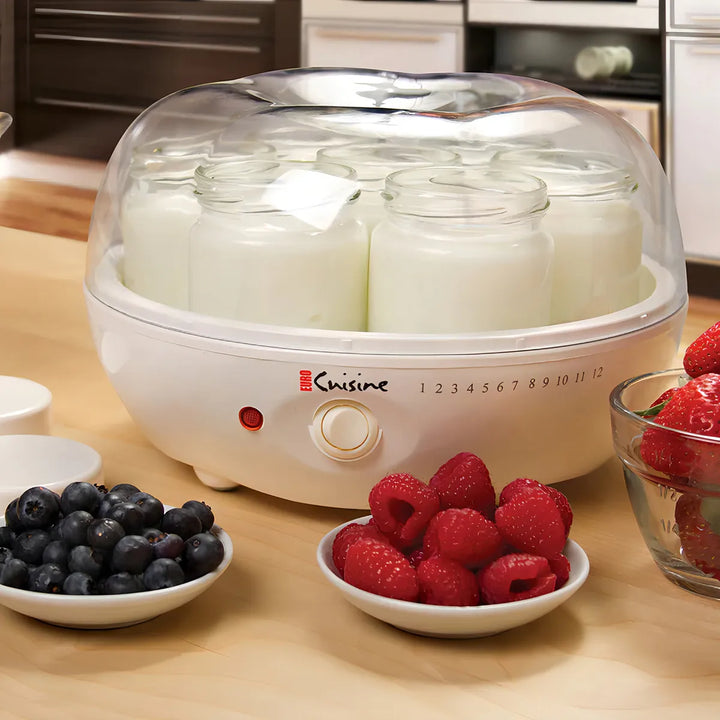 Maquina Para Hacer Yogurt Casero Yogurtera Euro Cuisine Ym80 Color White 110v - Imagen 4