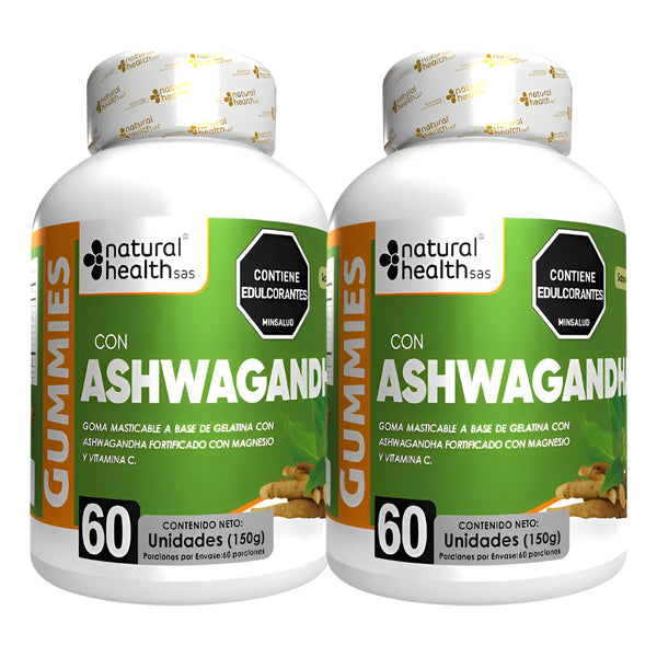 Ashwagandha Gomitas Gomas X2 Frutal - Imagen 1