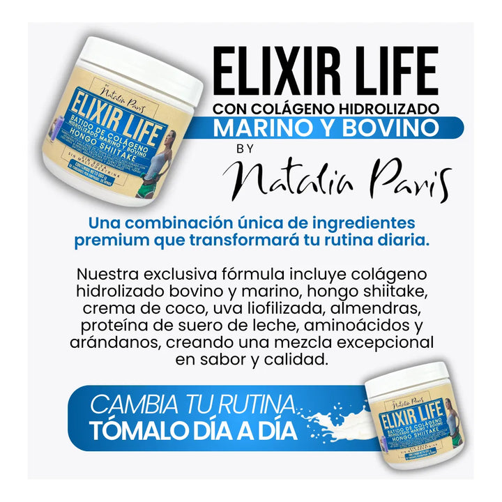 Colágeno Marino Natalia París Elixir Life 600g - Imagen 4