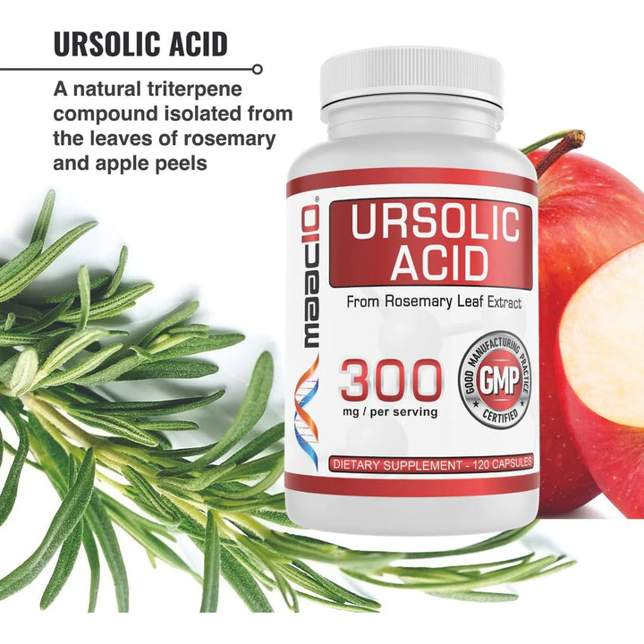 Ácido Ursólico 300mg Extracto De Romero Activador De Ampk Y - Imagen 6