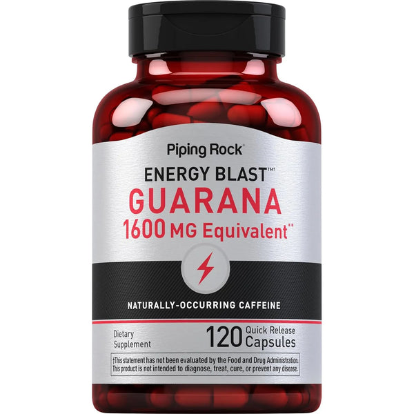 Cápsulas De Guaraná 1600 Mg 120 Unidades Extracto Mega Fuerz - Imagen 1