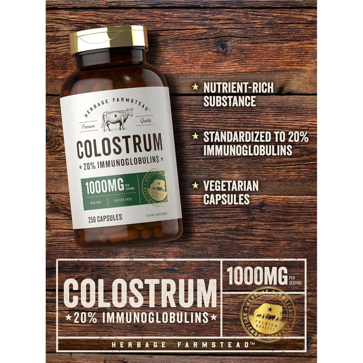 Cápsulas De Calostro 1000 Mg 250 Unidades 30% Igg Energía In - Imagen 4