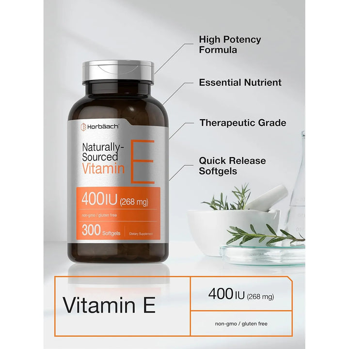 Cápsulas Blandas Vitamina E 400 Iu 268 Mg 300 Unidades Fórmu - Imagen 3