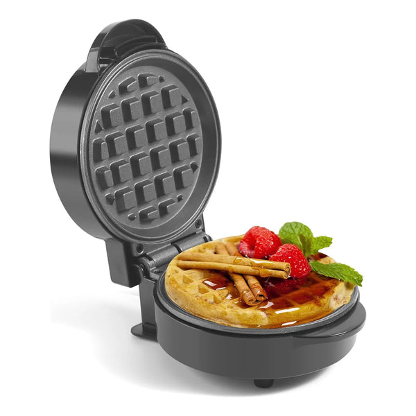 Mini Waflera Antiadherente Para Gofres Belgas Desayuno Rapido Facil Limpiar