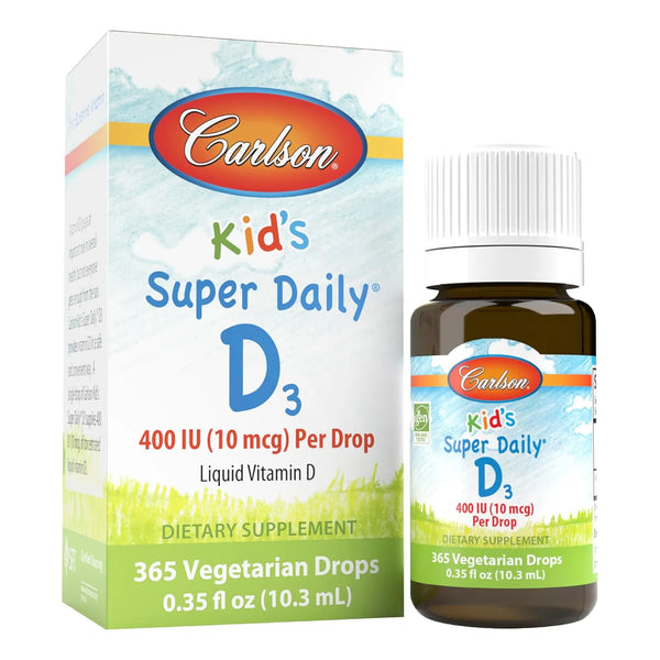 Super Daily D3 Niños 400 Iu 10 Mcg Cardíaca 365 Dosis - Imagen 1