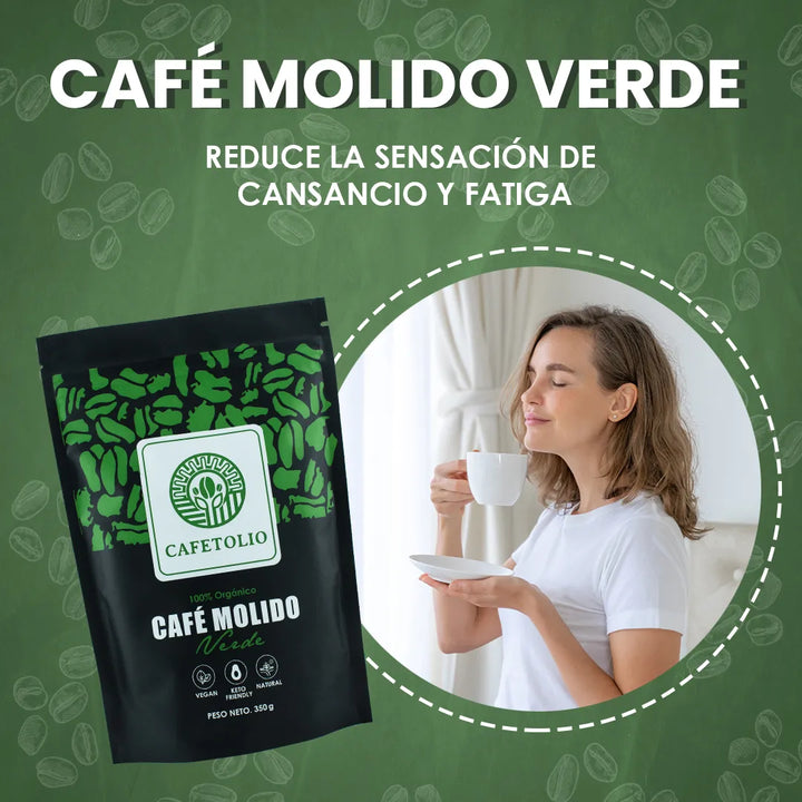 2 Cafe Verde Cafetolio Para Adegazar 100% Puro Y Original Amargo Suave - Imagen 4