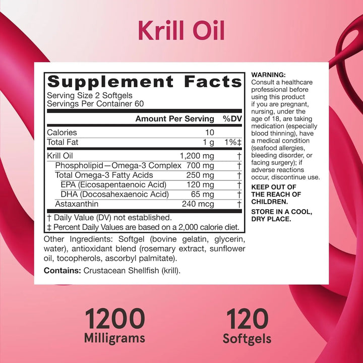 Aceite De Krill Complejo Fosfolípido Omega-3 Plus 120 Cap - Imagen 6