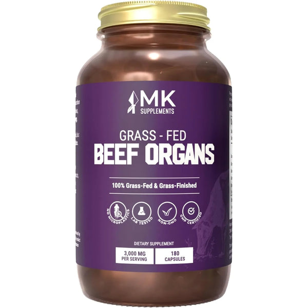 Cápsulas De Órganos De Carne Alimentados Con Pasto 3000 Mg 1 - Imagen 1