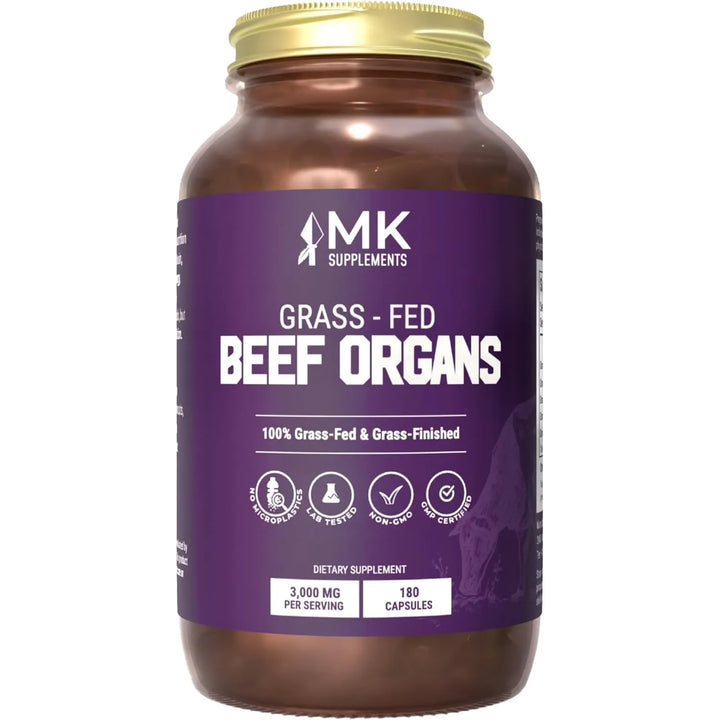 Cápsulas De Órganos De Carne Alimentados Con Pasto 3000 Mg 1 - Imagen 1