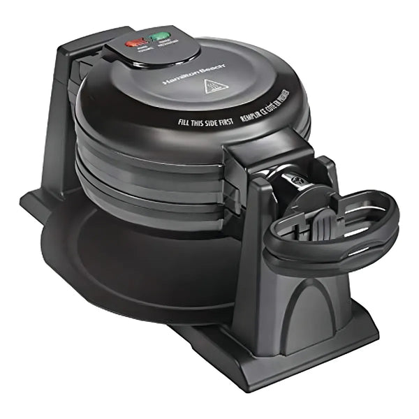 Waflera Belga Hamilton Beach 26201 Doble Vuelta Antiadherente Negra