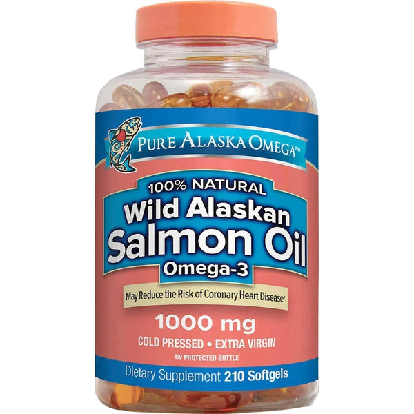 Aceite De Salmón Salvaje Alaska 1000 Mg 210 Cápsulas Omega 3 - Imagen 1