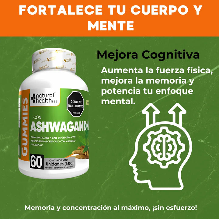 Ashwagandha Gomitas Gomas X2 Frutal - Imagen 5