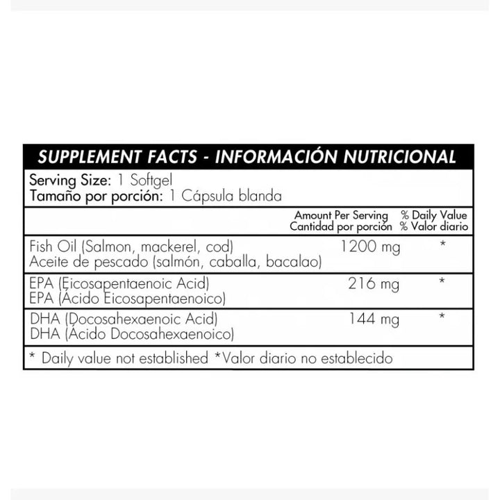 Omega 3 Aceite Pescado Fish Oil  (200 Caps)  Invima - Imagen 2