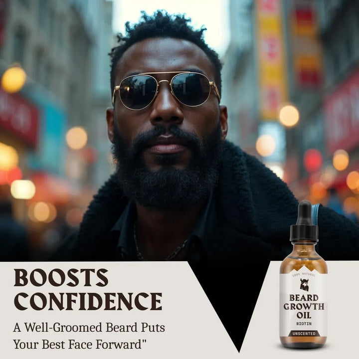 Aceite De Crecimiento De Barba Con Biotina 60 Ml Sin Perfume Fragancia - Imagen 5
