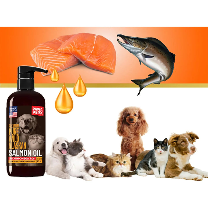 Aceite De Salmón Puro De Alaska Para Mascotas Omega 3 Alta C - Imagen 3