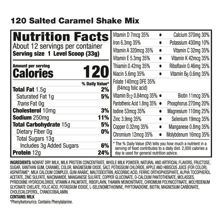 Batido De Caramelo Salado Polvo Sustitutivo 120g Para Apoyar - Imagen 2