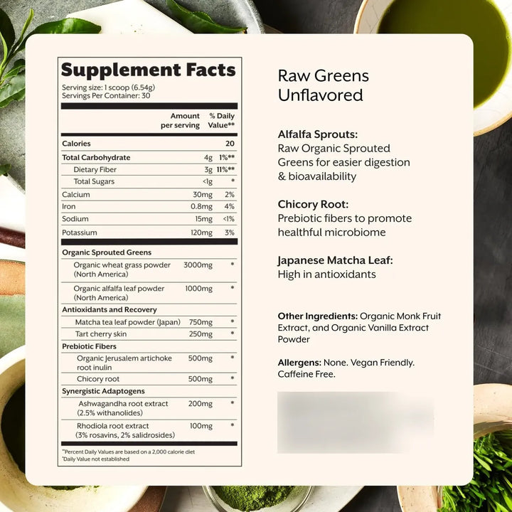 Mezcla Cruda De Superalimentos De Verduras Con Alfalfa Germi - Imagen 2