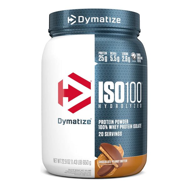 Proteína De Suero ISO100 25g Aislado Hidrolizado Sabor Mantequilla Maní Chocolate