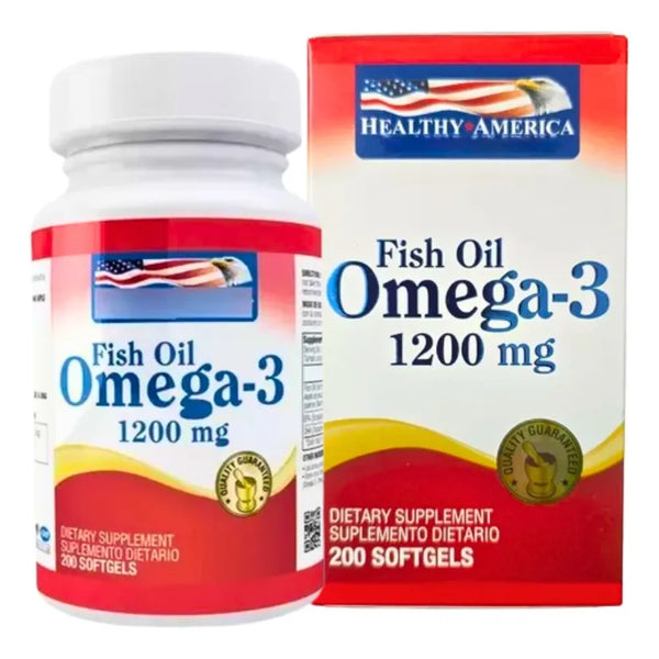 Omega 3 1200mg 200softgels Fish - Imagen 1