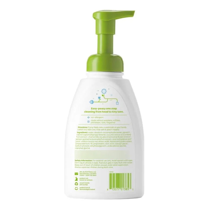 Babyganics Champu Bebes Y Gel De Baño Sin Perfume X 3 Und - Imagen 2