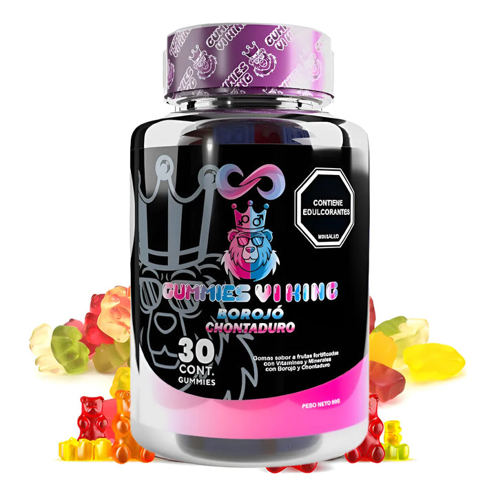 Energizantes Potenciador Afrodisíaco Gomitas Borojó Chontaduro Vitalidad + Autoestima Energía Natural Y Deseo Sexual Gummies Viking Masculino Femenino Frutas - Imagen 1