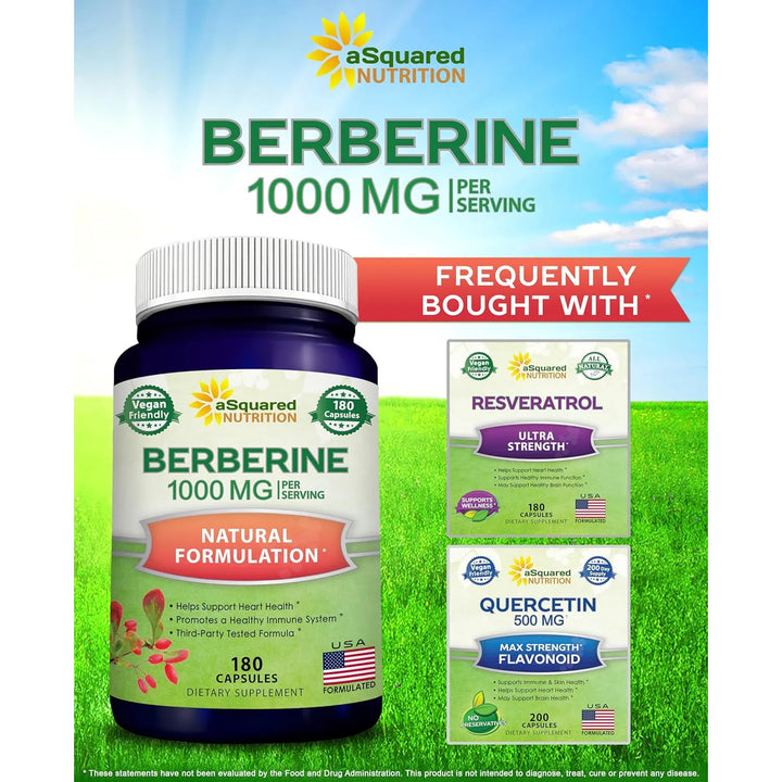 Berberina Pura 1000 Mg 180 Cápsulas Vegetales Clorhidrato Na - Imagen 7
