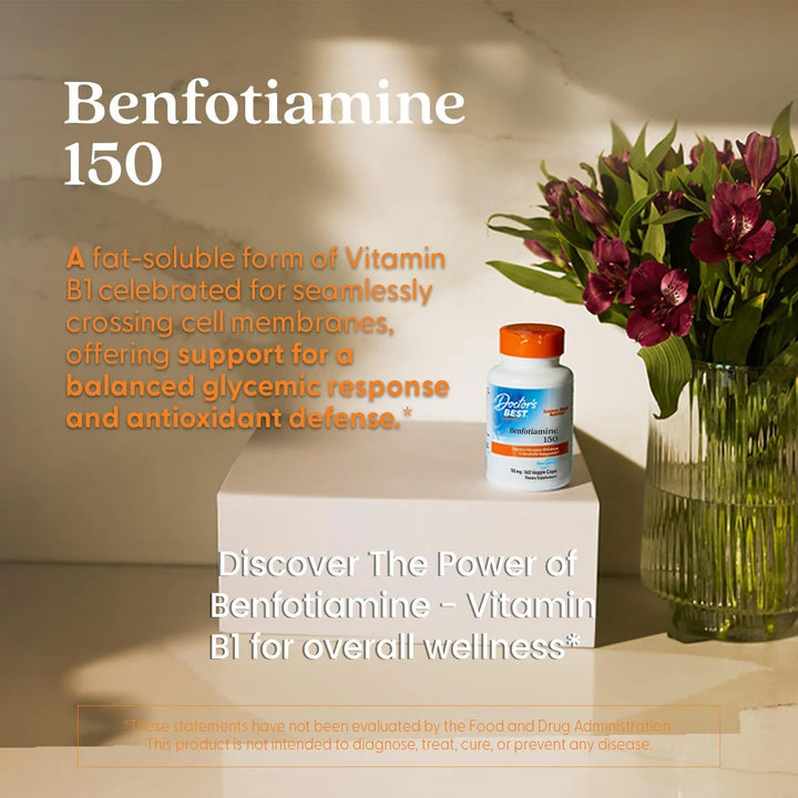 Benfotiamina 150 Mg 360 Cápsulas Vegetales Ayuda Metabolismo - Imagen 8