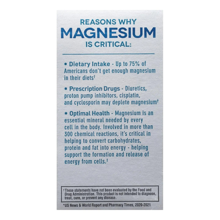 Óxido De Magnesio Farmacéutico 483 Mg 240 Tabletas Concentra - Imagen 9
